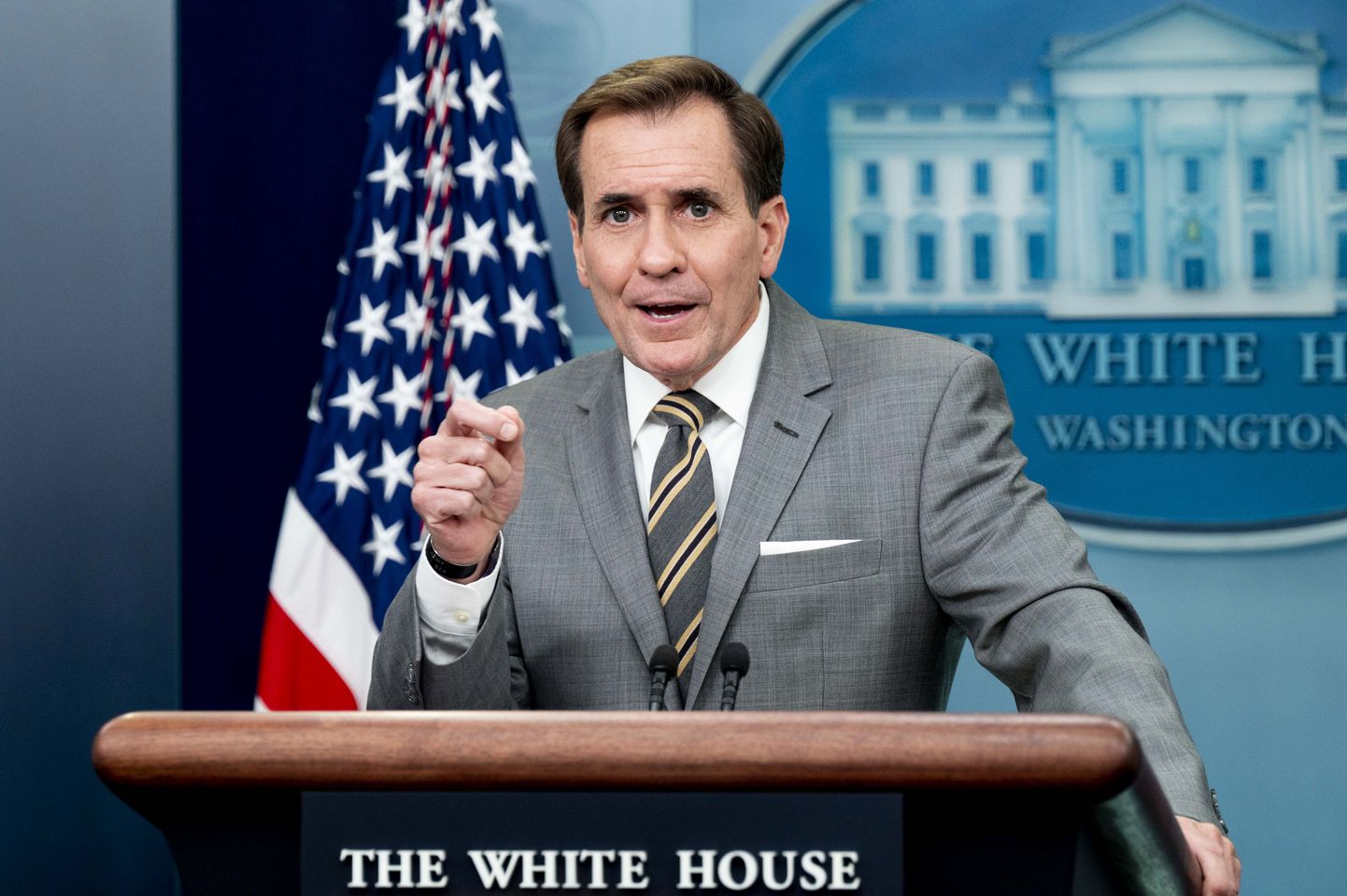 August 1, 2022, Washington, District of Columbia, United States: JOHN KIRBY, National Security Council Coordinator for Strategic Communications, speaking at a press briefing in the White House Press Briefing Room. (Credit Image: © Michael Brochstein/ZUMA Press Wire)