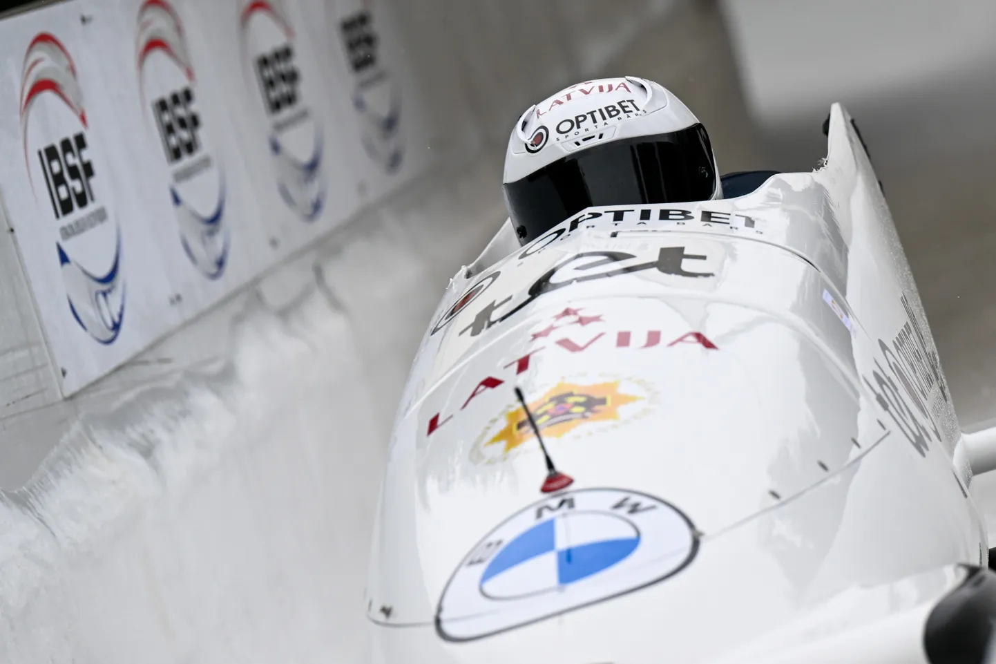 Latvijas bobslejisti.