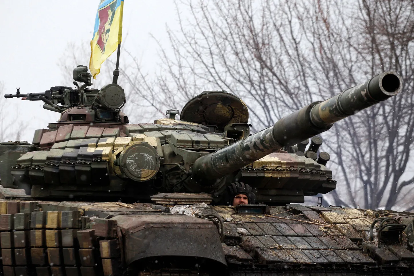 Ukraina tank eile Luhanski oblastis.