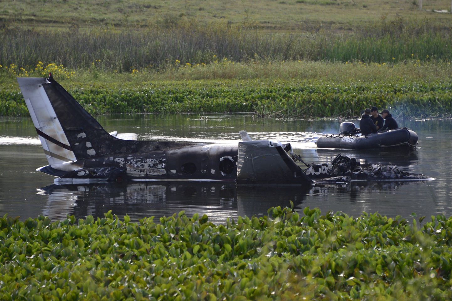 Uruguay idaosas alla kukkunud lennuki rusud