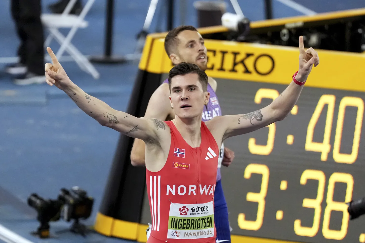 Jakob Ingebrigtsen tänavu märtsis sise-MMil.