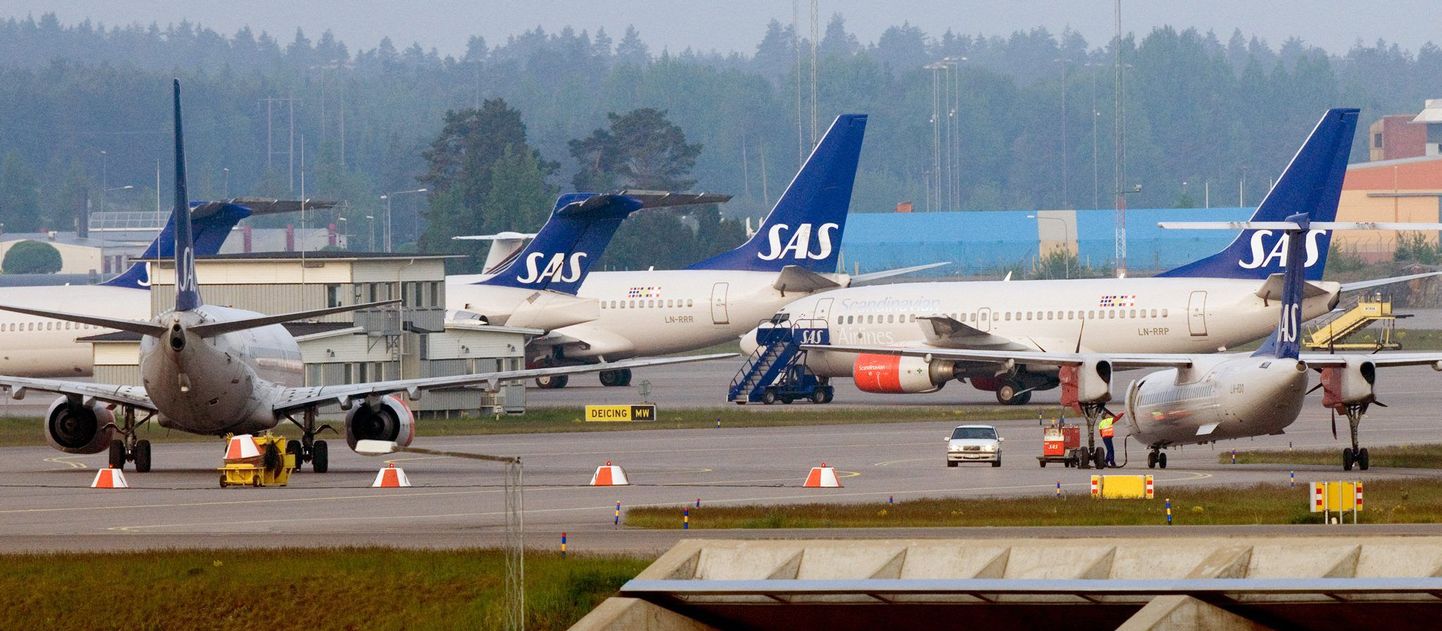 SASi lennukid Stockholmi Arlanda lennuväljal.