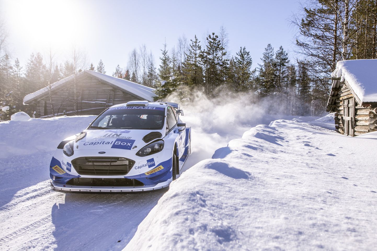Janne Tuohino Ford Fiesta WRC tänavusel Arctic Rallyl.