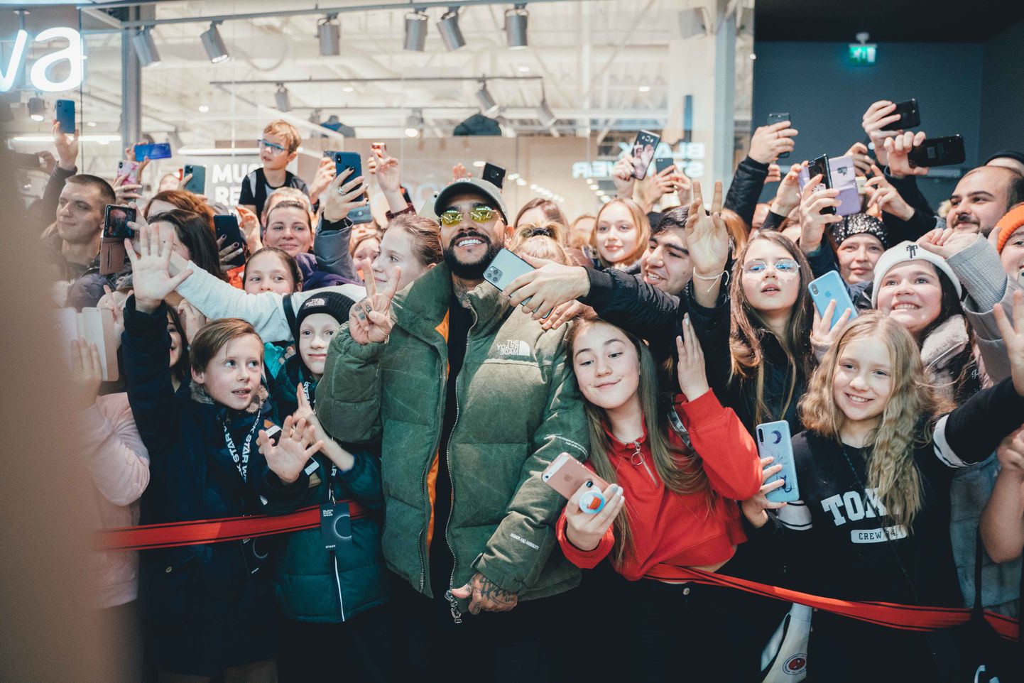 Российский рэпер Тимати на открытии магазина Black Star Wear в Таллинне