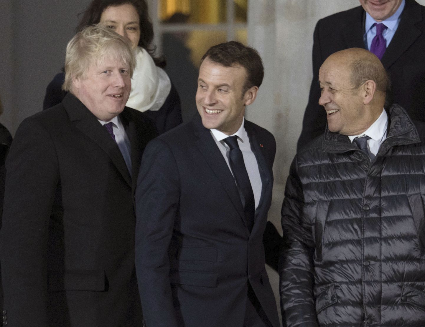 Briti välisminister Boris Johnson ja Prantsuse president Emmanuel Macron.