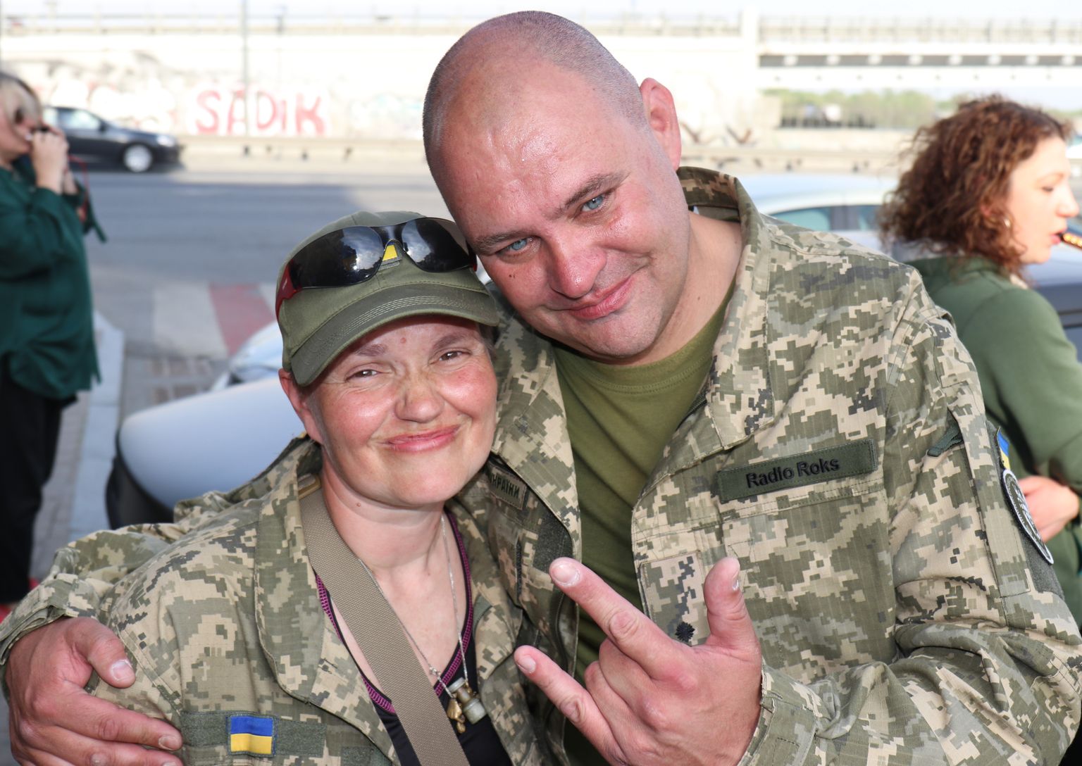 Lühikesel puhkusel viibivad Ukraina armee võitlejad heategevusüritusel Kiievis.