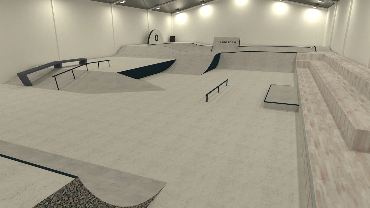 Gruuvi Group OÜ on esitanud vallale betoonist multifunktsionaalse skatepargi eskiisprojekti, mille läbilahendatud pindala on 816m².