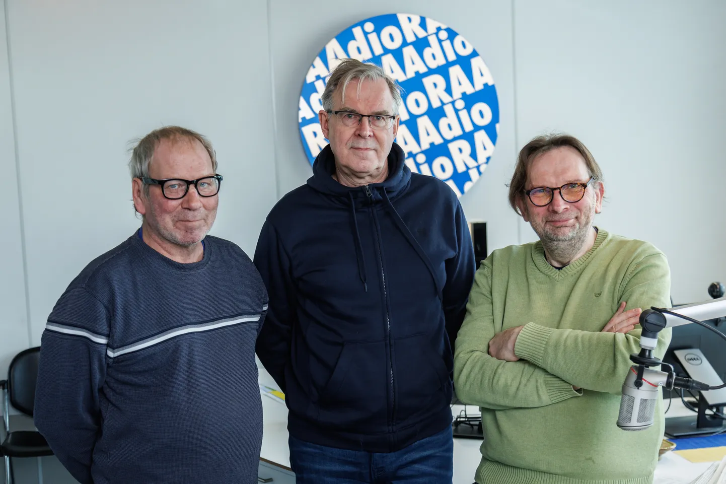 Ainar Ruussaar, Priit Hõbemägi ja Marek Strandberg Keskpäevatunnis.