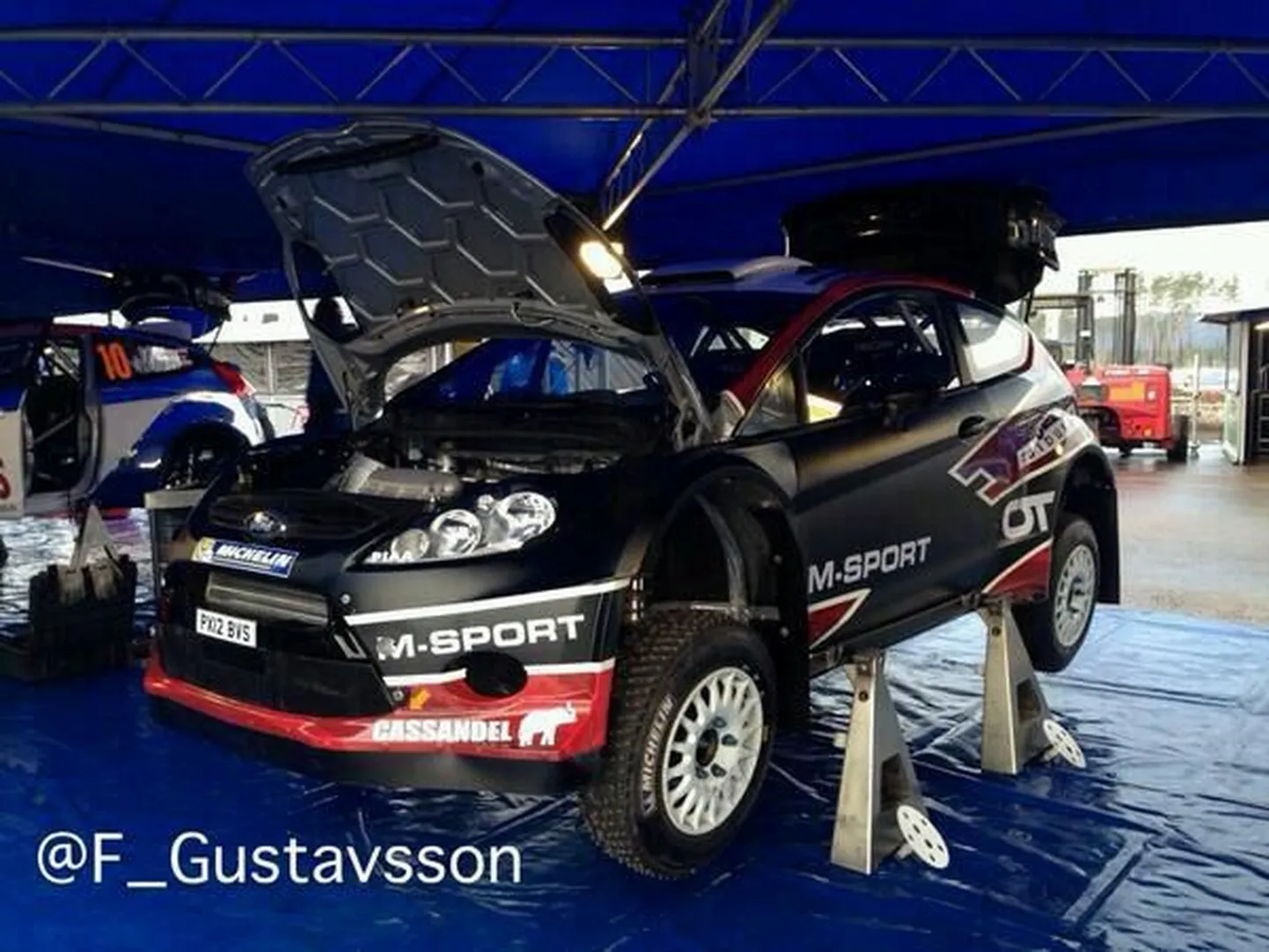 Ott Tänaku WRC masin Rootsi ralli eel.