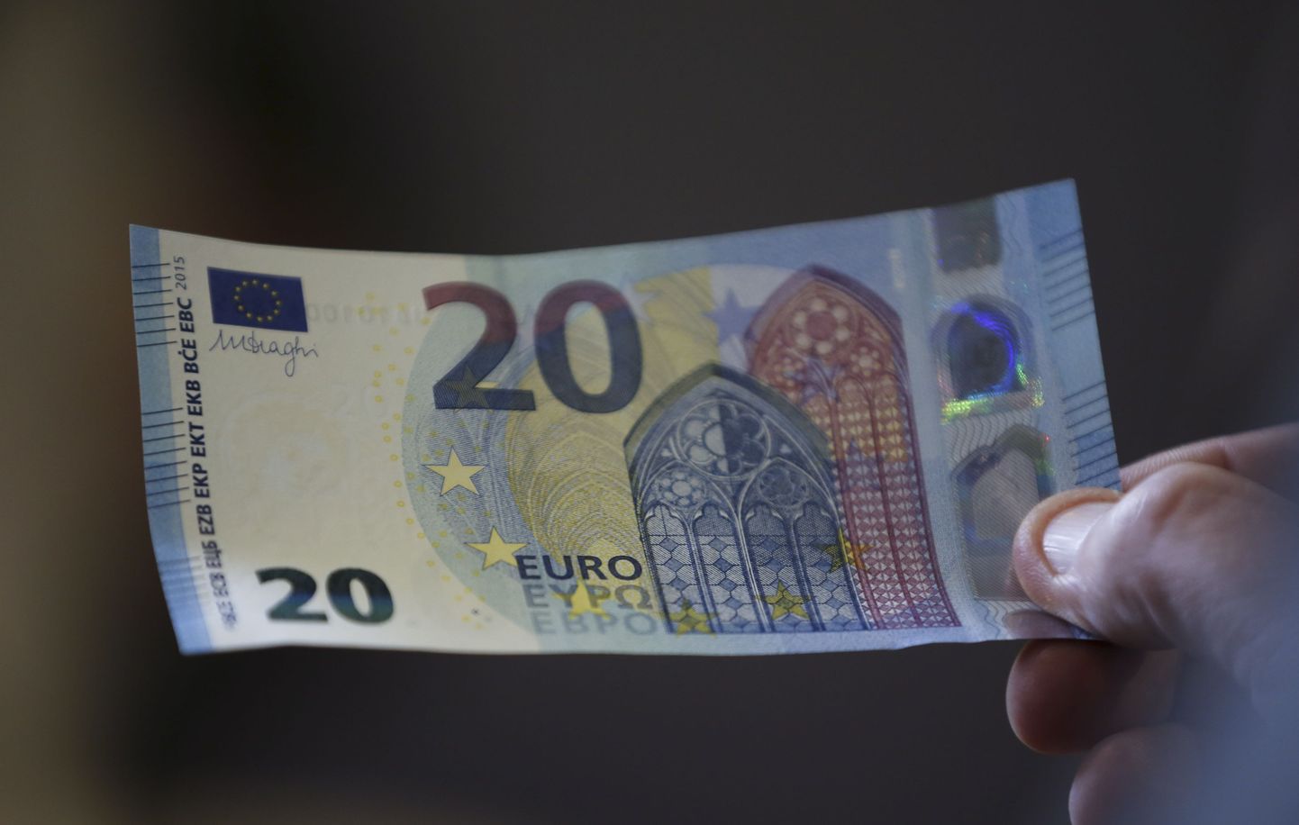 20-eurone rahatäht. Foto on illustreeriv.