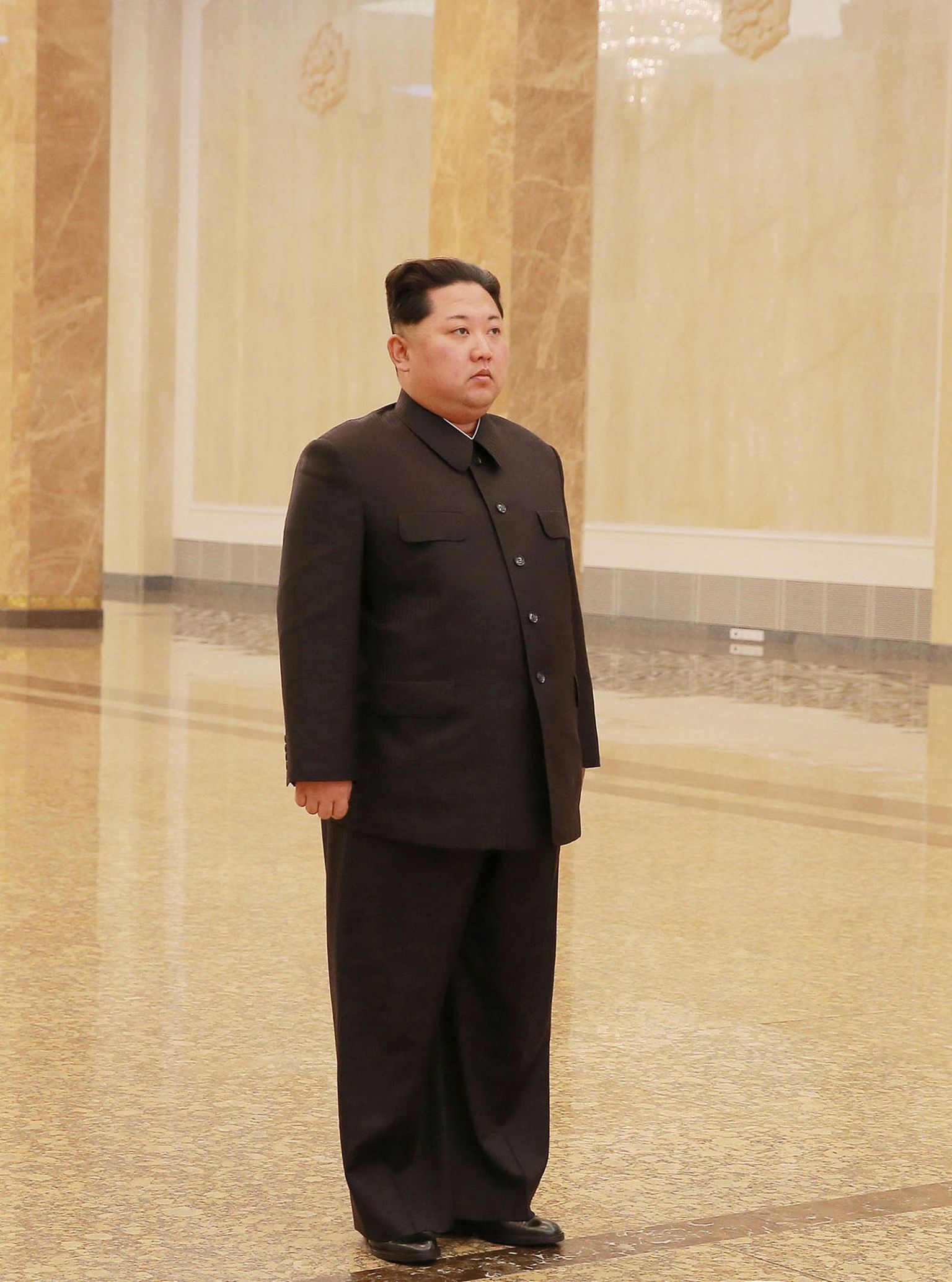 Kim Jong-un Kumsusani palees.