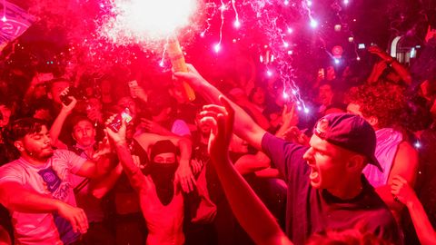 PSG Meistrite liiga võit Budapestis tõi Pariisi tänavatele vägivalla