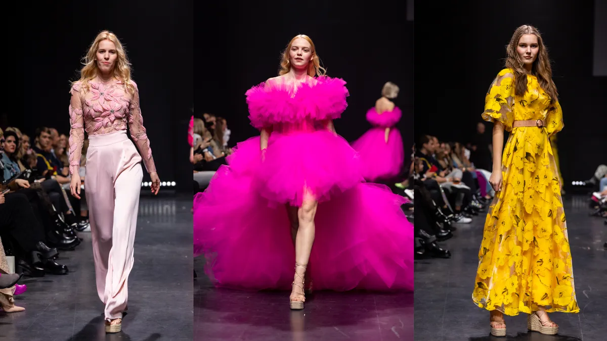Liina Stein tõi Tallinn Fashion Weeki lavale nii jõulisemat kui mahedamat roosat ning terve galerii teisi toone. 2023 kevad