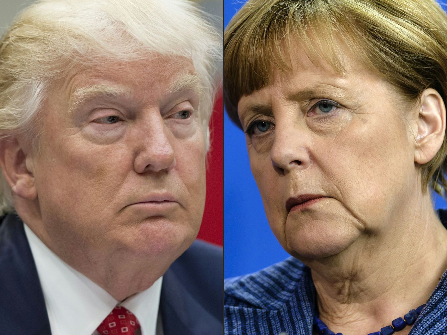 Donald Trump ja Angela Merkel