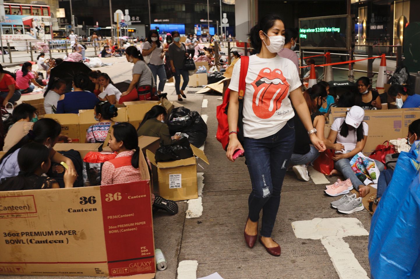 Välistöölistele avatud piirkond Hongkongis.
