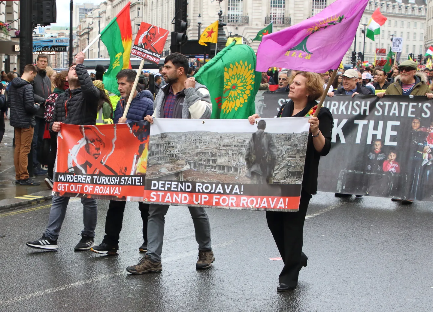 Eile toimunud Türgi-vastane meeleavaldus Londonis.