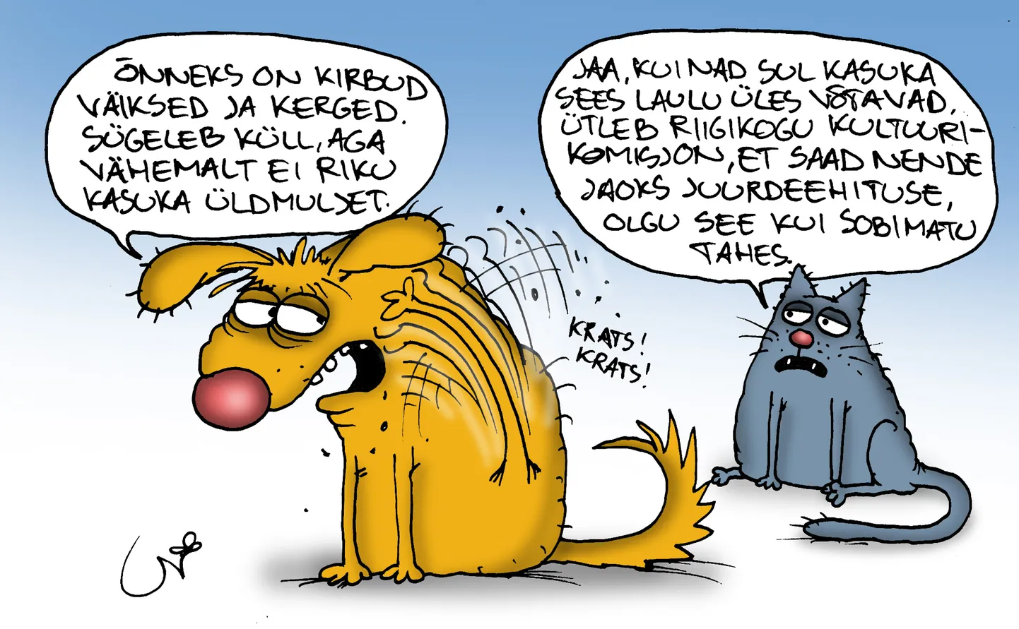 Urmas Nemvalts joonistab.