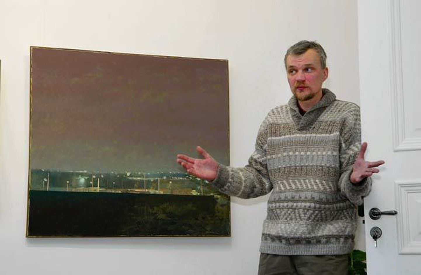Tartu kunstnik Imat Suumann kiitis väga Kondase Keskuse galerii õhustikku. «Siin on nii kodune. Hirm ei tule peale!»