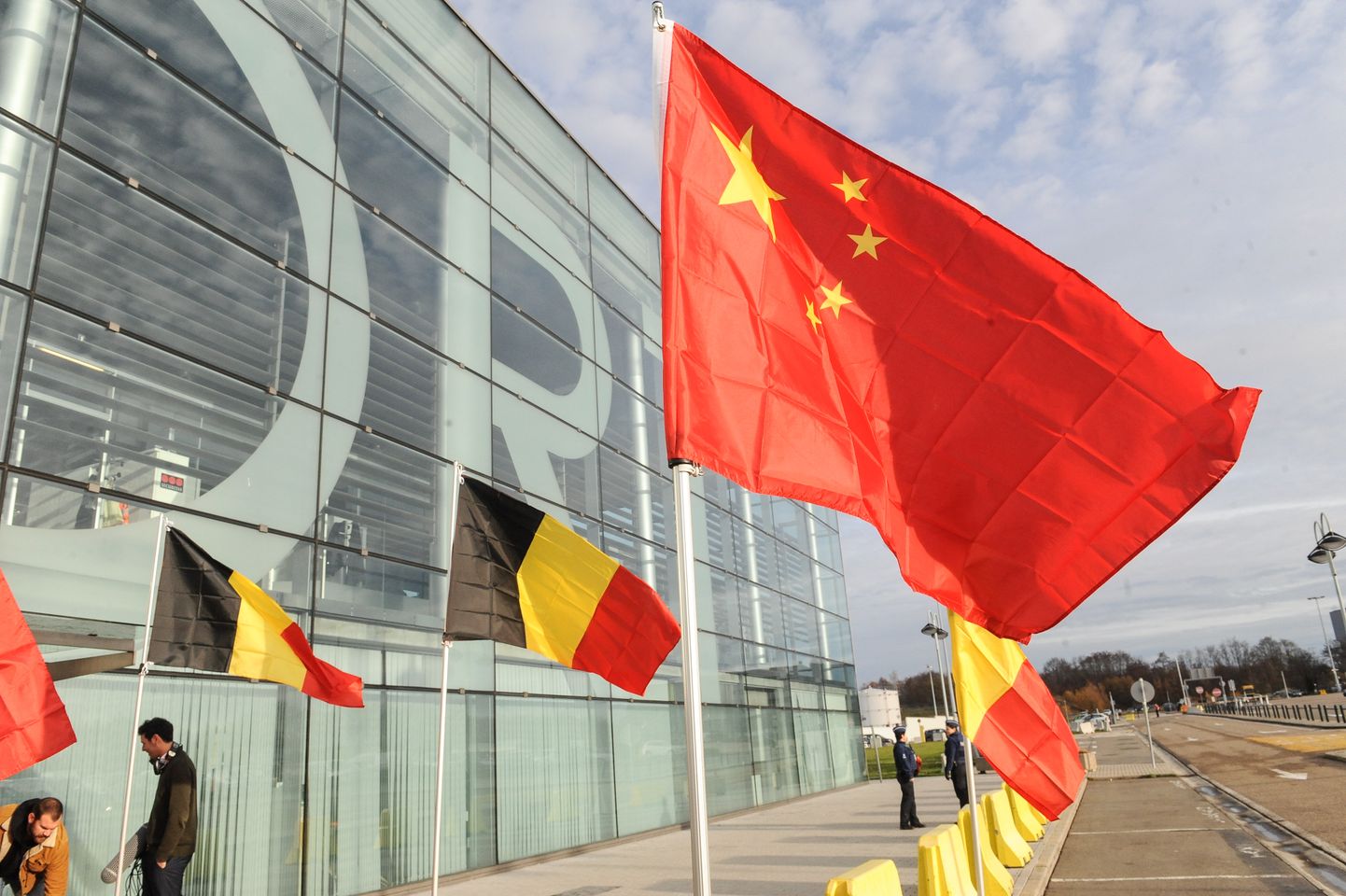 Liège'i lennujaamas tähistati 2018. aastal Alibaba logistikakeskuse avamist.