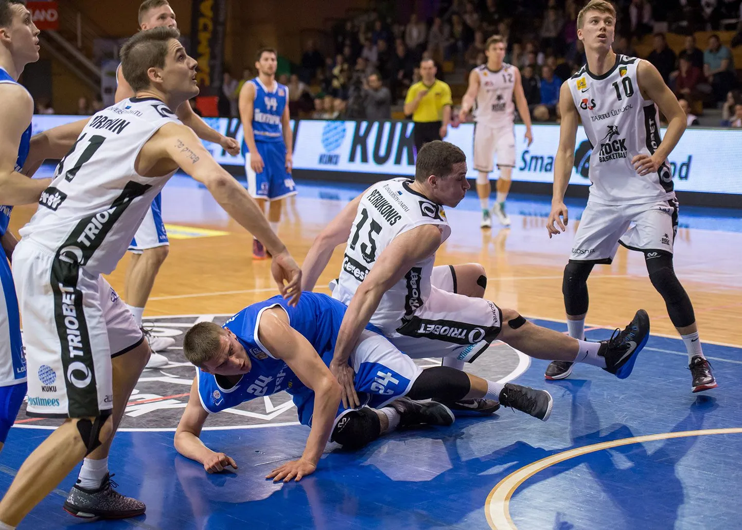 Balti liiga poolfinaalseerias kaotas TÜ/Rock 17. märtsi mängu Läti Ventspilsile 72:76.