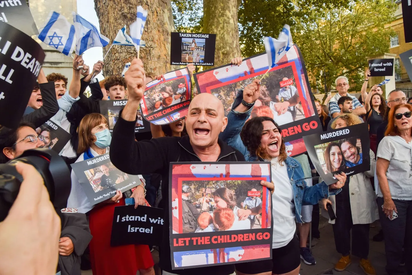Митинг солидарности с Израилем в Лондоне.