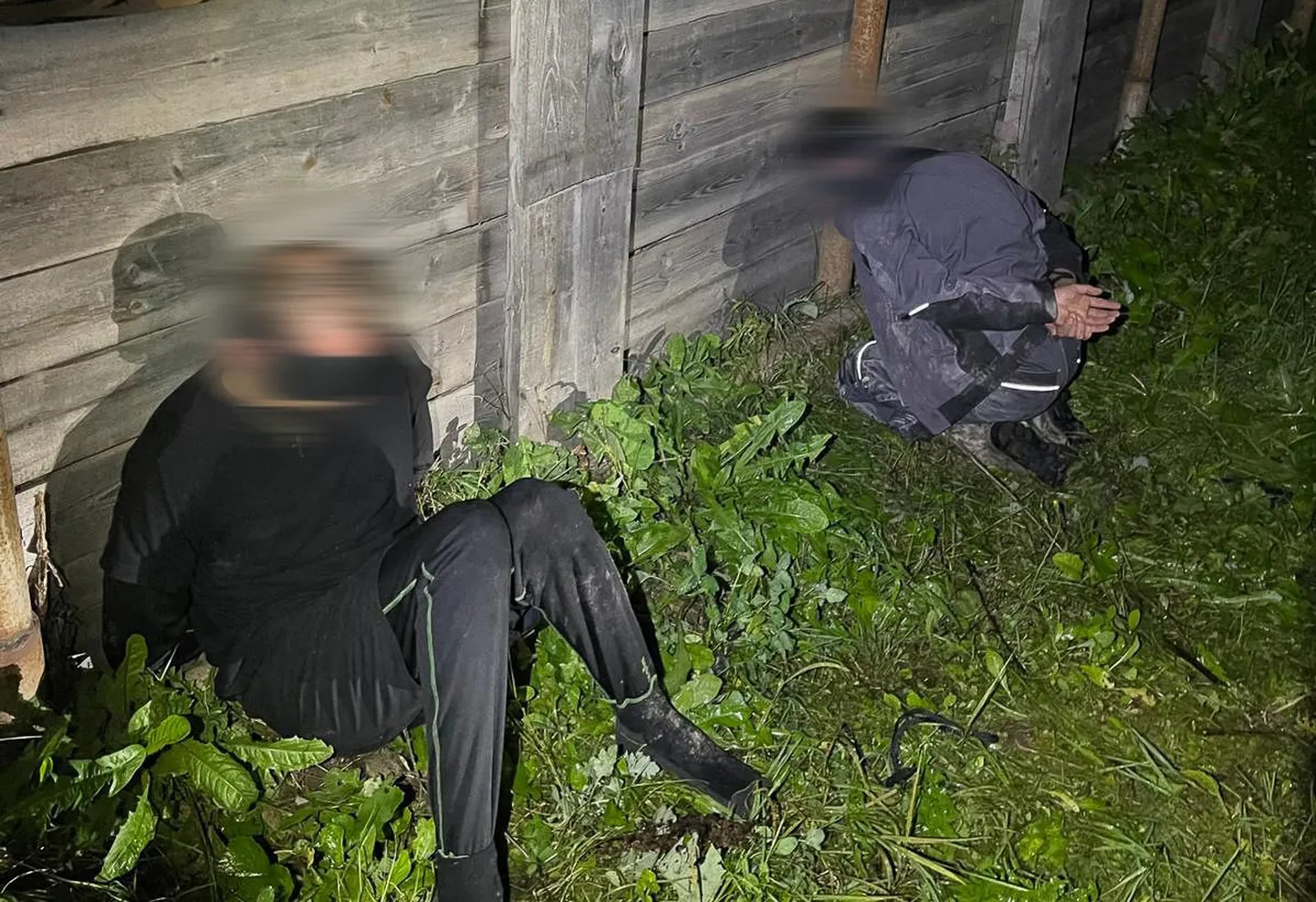 Задержанные под Алуксне