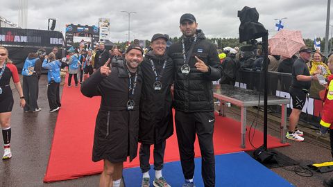 Basketball Player and Actors Conquer Half Ironman as a Team