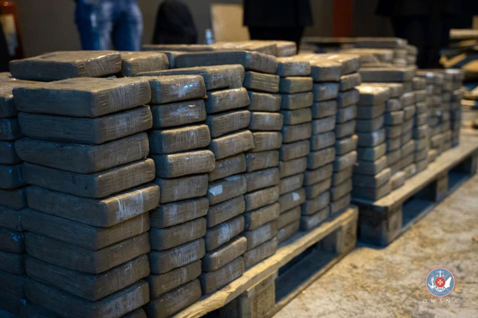 Konfiskeeritud kokaiinipakid. Foto on illustreeriv.