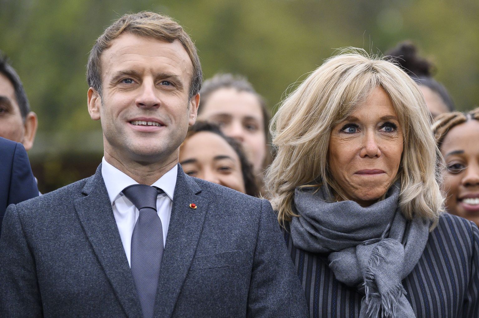 Prantsuse president Emmanuel Macron ja esileedi Brigitte Macron.