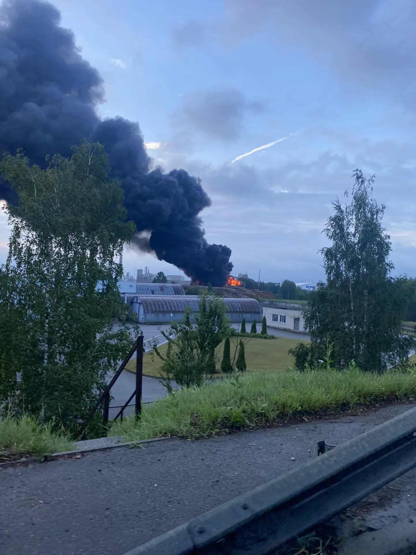 Пожар на Даугавгривском шоссе