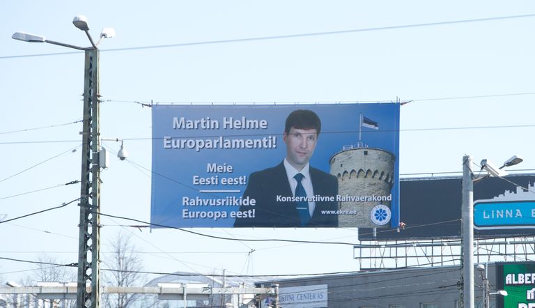 Предвыборный плакат EKRE в Таллинне.