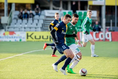 Vitalijs Zils (nr 12) saab reedeses mängus taas Narva Transi aidata. FOTO: