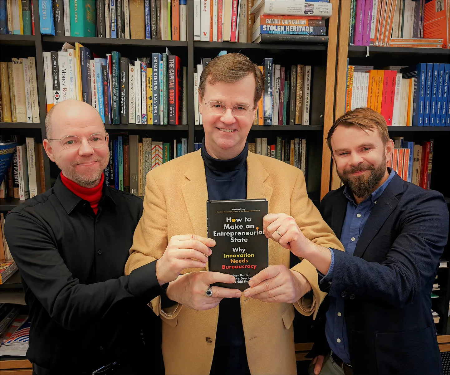 Rainer Kattel, Wolfgang Drechsler ja Erkki Karo.