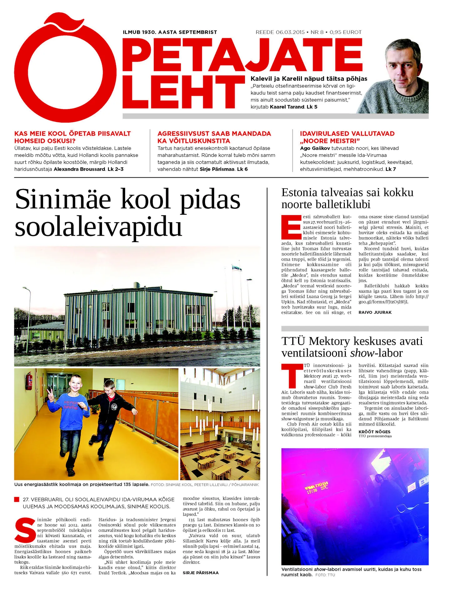Õpetajate Leht 6 märtsil 2015