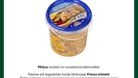 ETTEVAATUST ⟩ Prisma kutsub salmonellaohu tõttu tagasi populaarse broileritoote