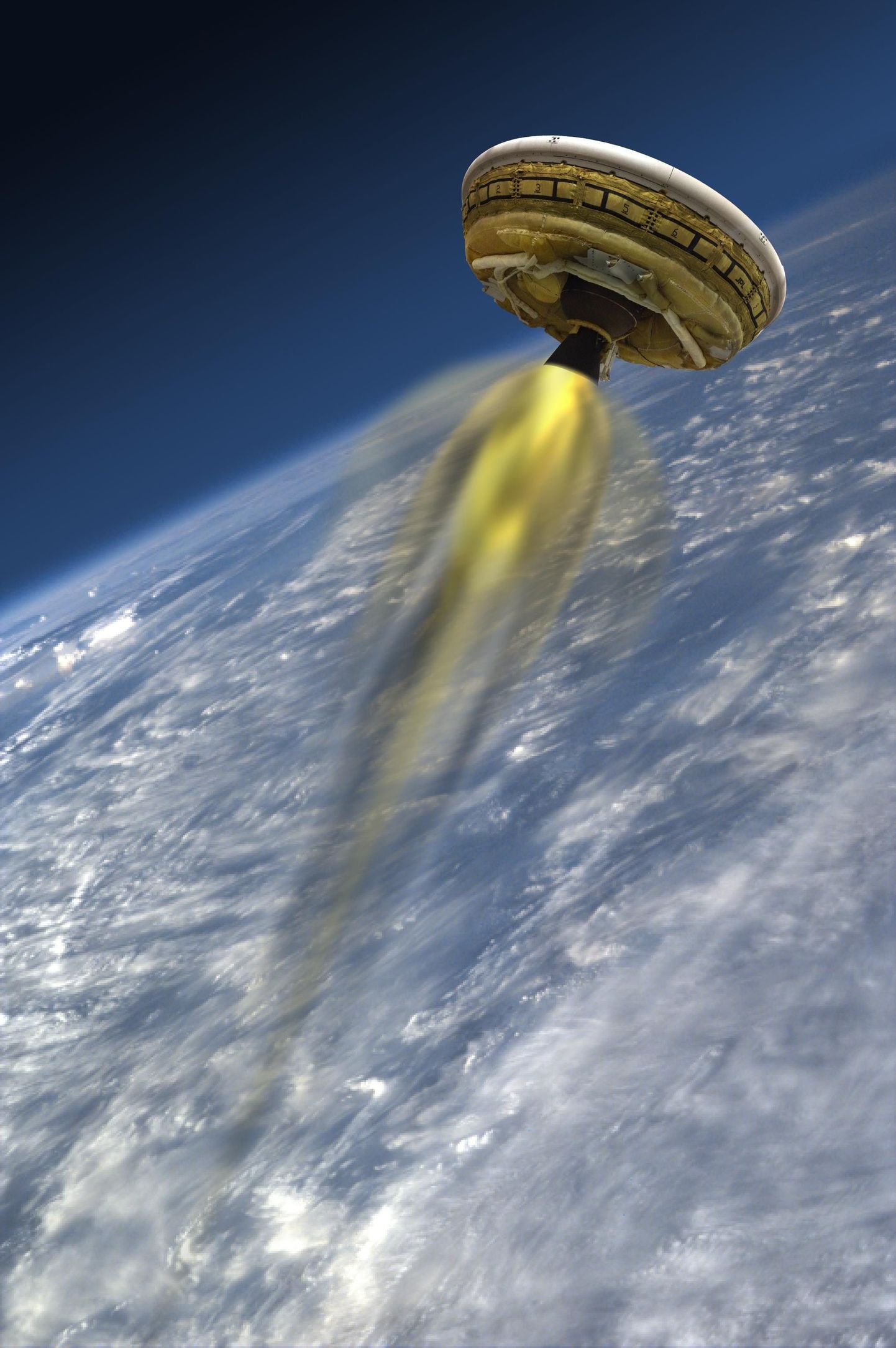 Kunstniku joonistus NASA «lendavast taldrikust»