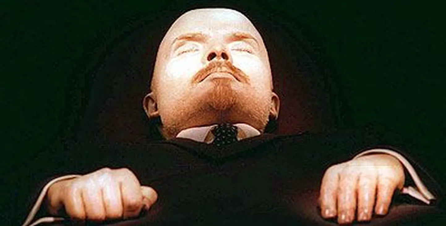 Тело Ленина в мавзолее