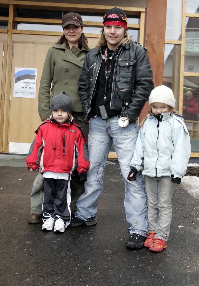 Jaagup Kreem koos abikaasa Kristiina Neudorf-Kreemi ning oma laste Robin Rio ning Annabeliga 2007. aastal. 