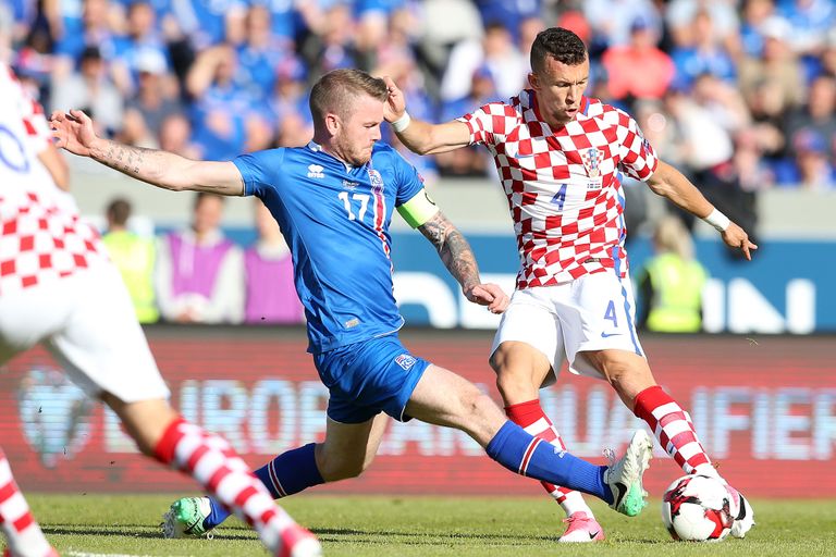Island alistas MM-valiksarjas viimati kodus 1:0 Horvaatia.  Goran Stanzl/PIXSELL/PA Images/Scanpix