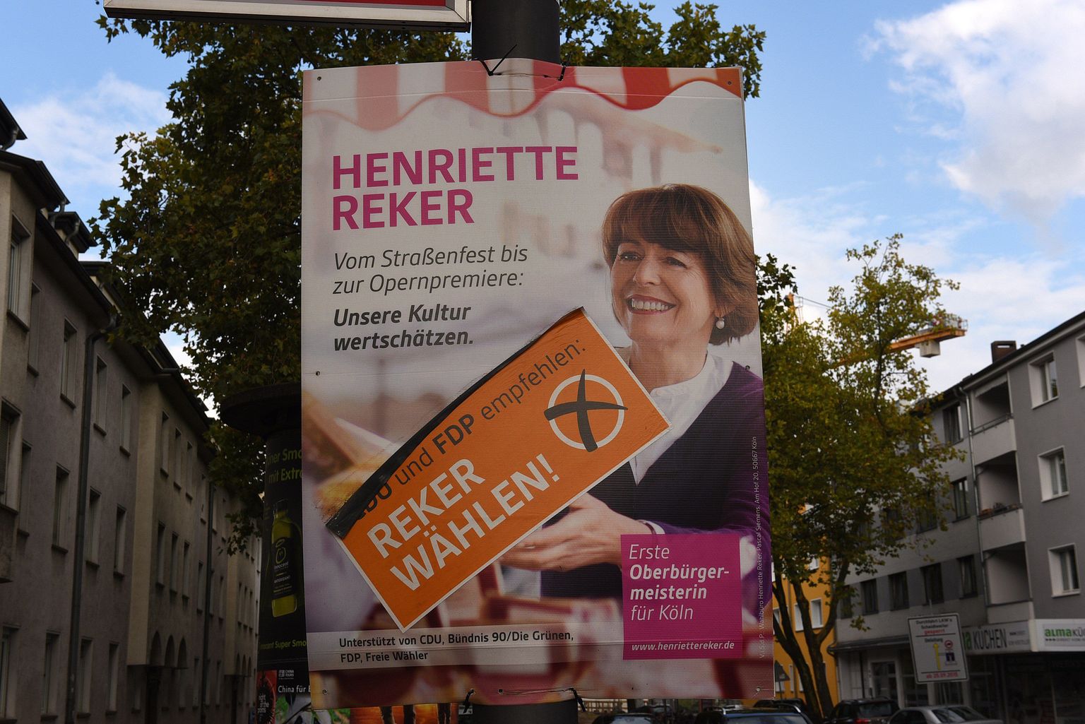 Henriette Rekeri valimisplakat.