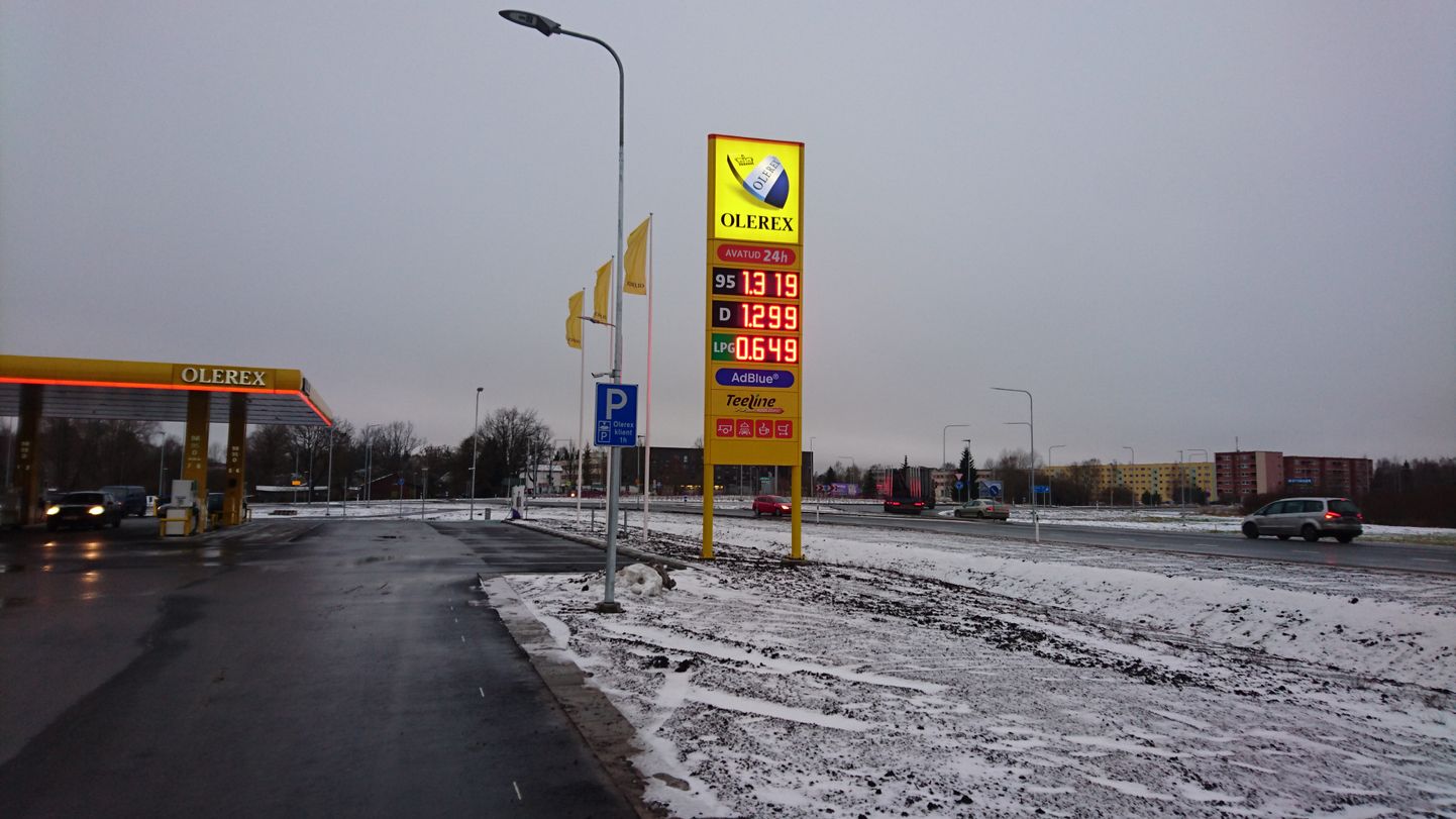 Kütuse hind 9. jaanuaril 2018.