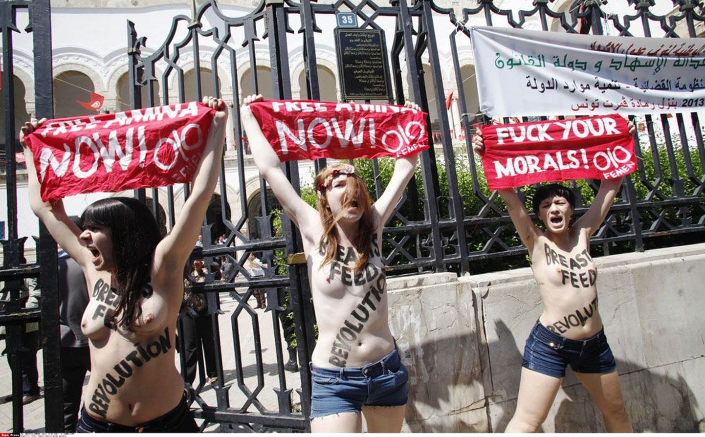 Ukraina naisõigusliikumise Femeni aktivistide möödunudsuvine protestireis, millest sai araabia maade esimene topless-meeleavaldus, lõppes vanglas.