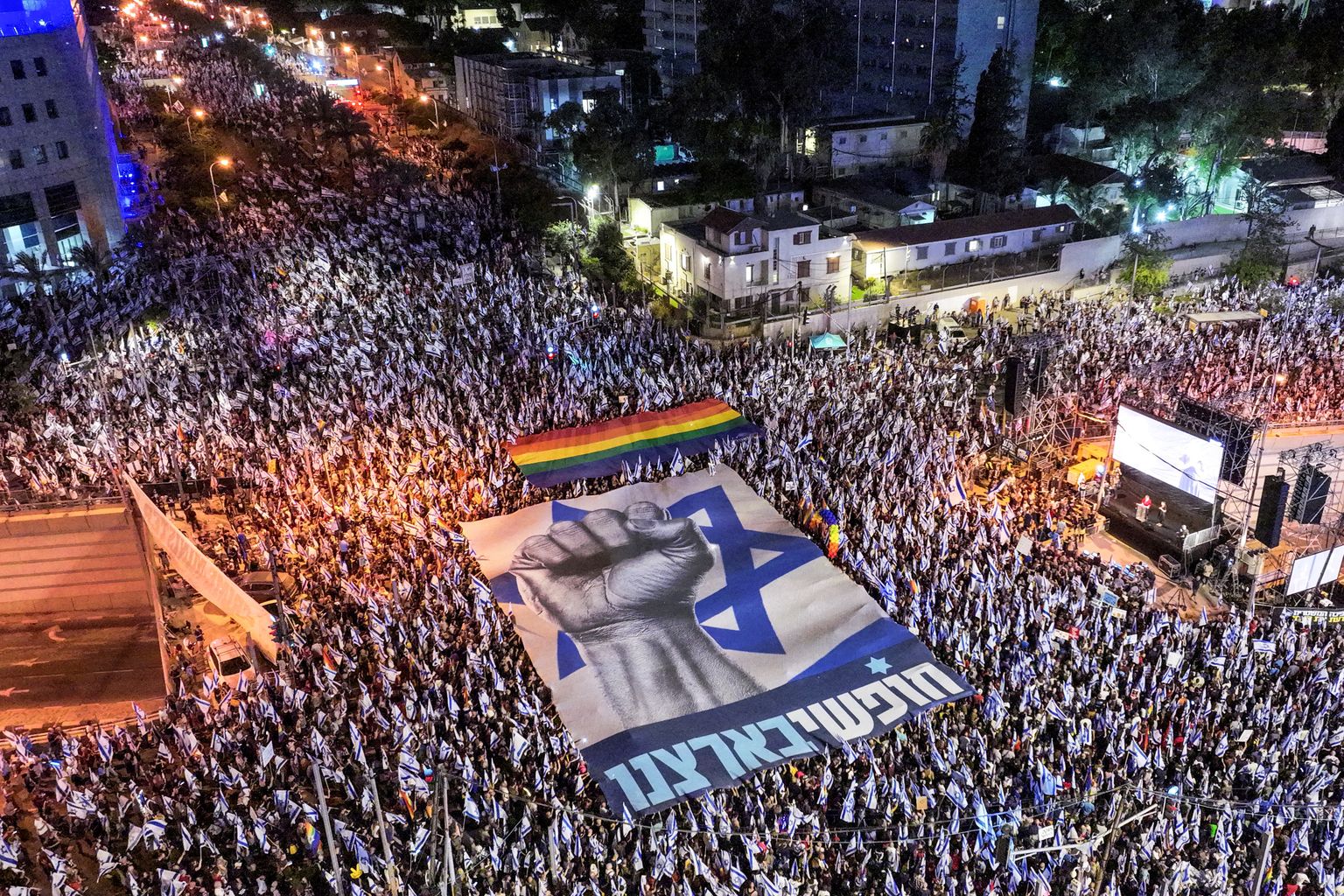 Massimeeleavaldus Tel Avivis 3. juunil 2023.