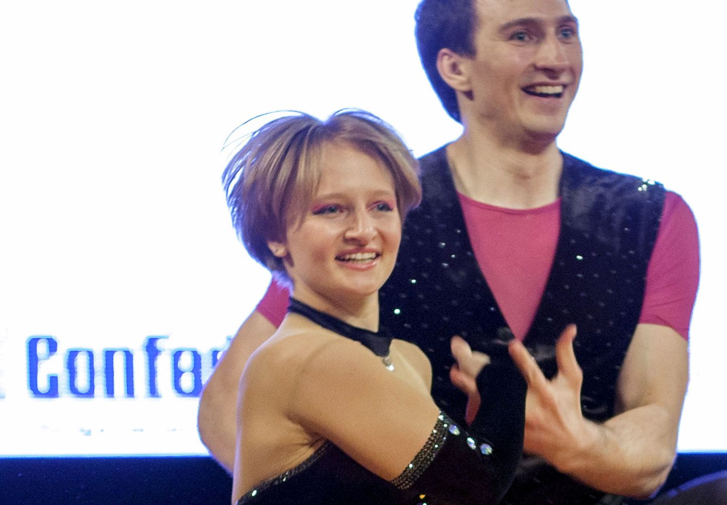 Katerina Tihhonova koos tantsupartneri Ivan Klimoviga.