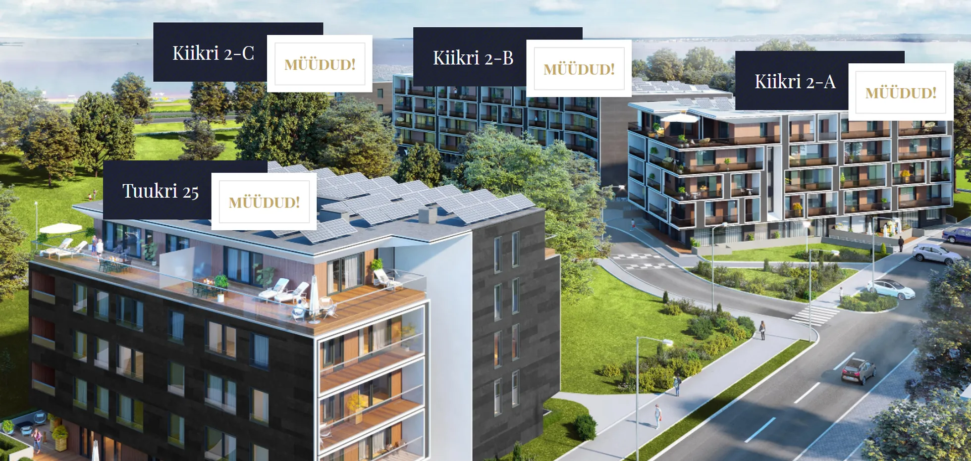 Kiikri Residentsid - общий план жилого комплекса.