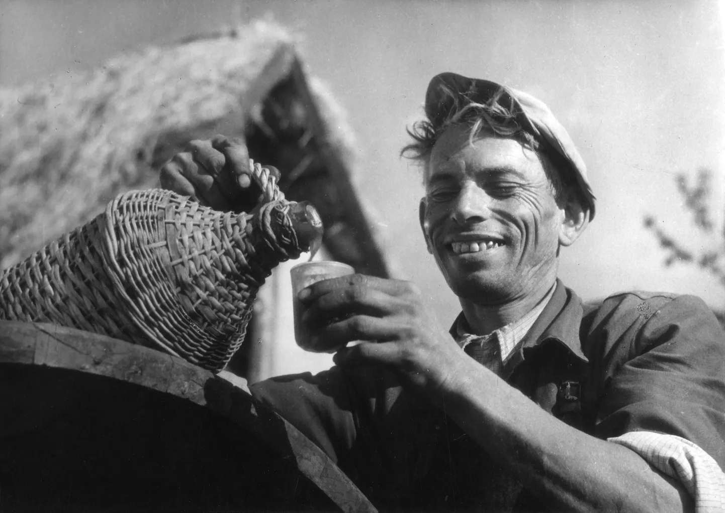 Mees veiniga 1930ndatel.