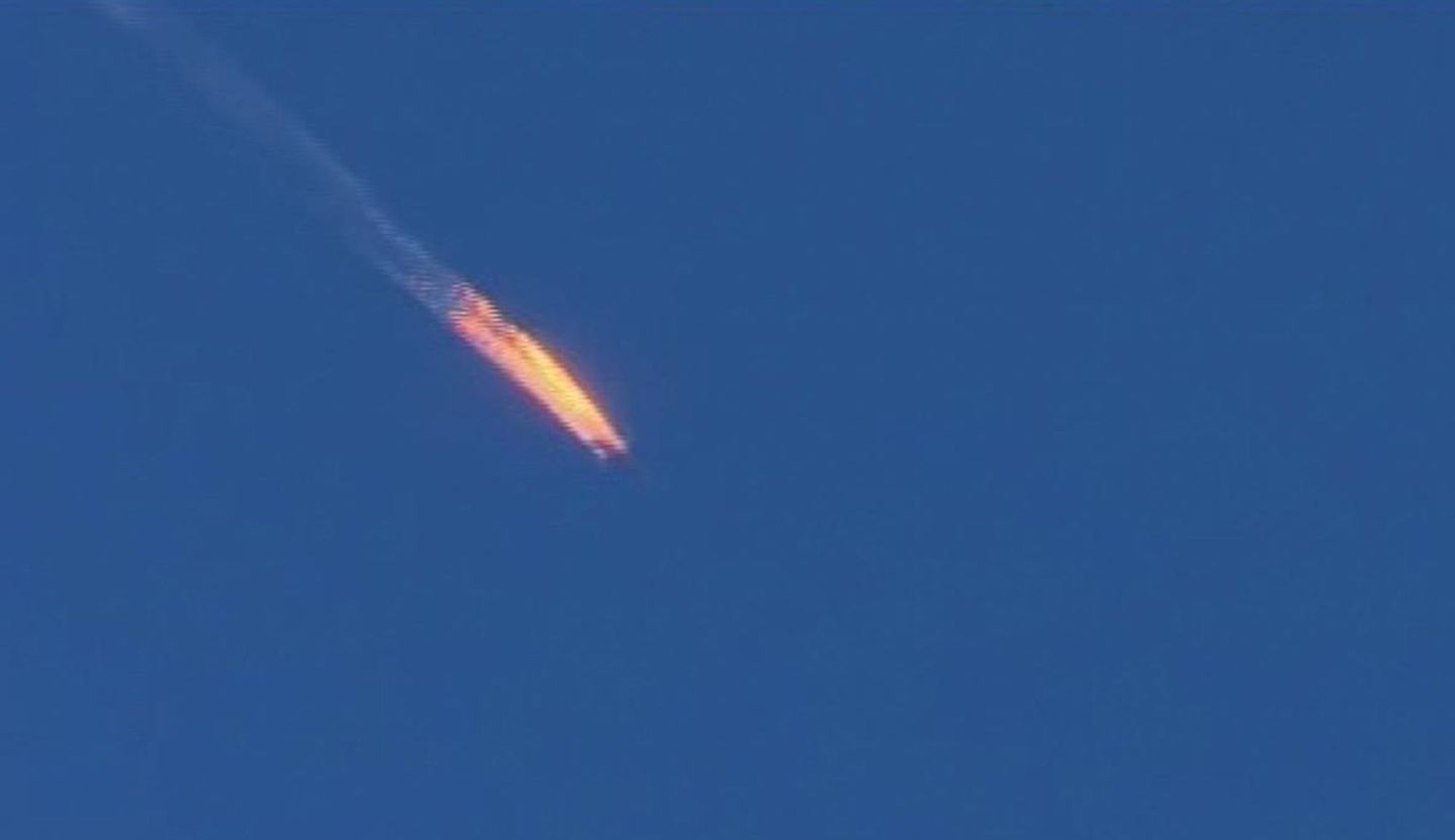 Крушение российского Су-24.