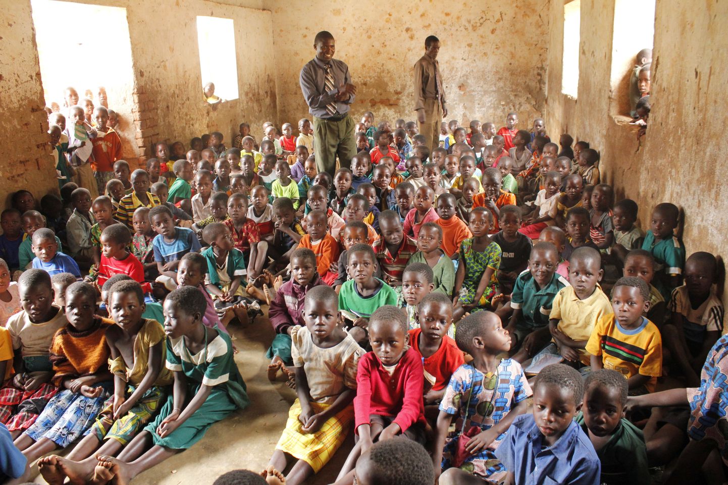 Malawis asuva Chididi põhikooli esimese klassi tund