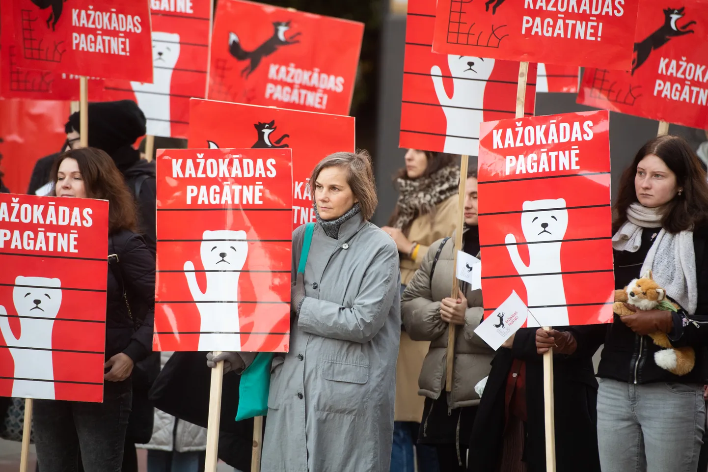 Пикет за запрет пушного звероводства