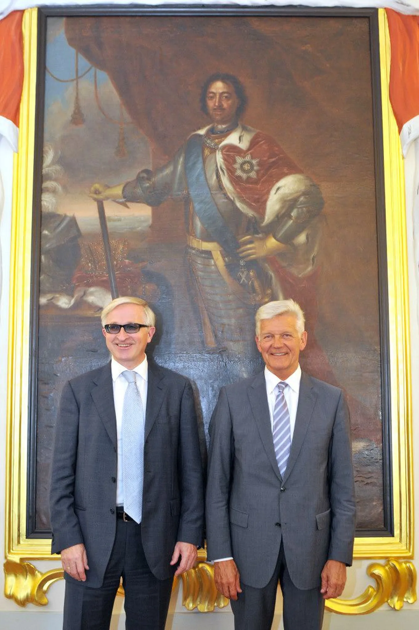 Президент РСПП Александр Шохин и председатель ЦСРЭ Энн Вескимяги в Таллинне